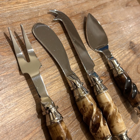 Four Piece Cheese / Appetizer Serving Set. Use on Charcuterie Board - Picture 9 of 12